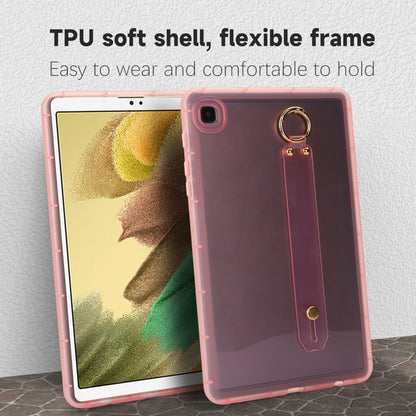 For Samsung Galaxy Tab S9 / S8 / S7 Wristband Holder PC Hybrid TPU Soft Tablet Case(Pink) - Galaxy Tab S9 Cases by PMC Jewellery | Online Shopping South Africa | PMC Jewellery | Buy Now Pay Later Mobicred