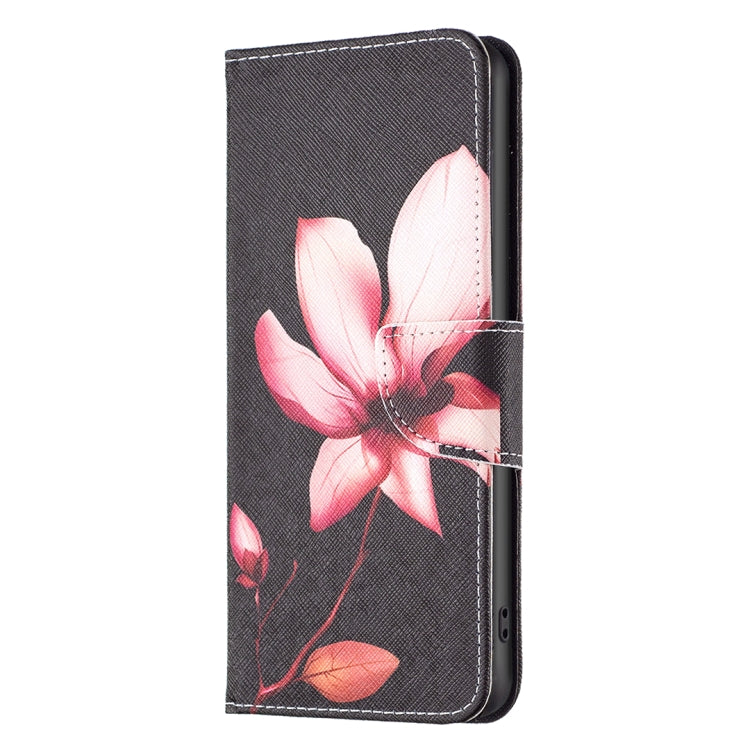 For Samsung Galaxy S25+ 5G Colored Drawing Pattern Leather Phone Case(Lotus) - free shipping - PMC Jewellery - Order now!