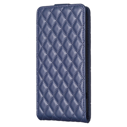 For Samsung Galaxy S25+ 5G Diamond Lattice Vertical Flip Leather Phone Case(Blue) - Galaxy S25+ 5G Cases by PMC Jewellery | Online Shopping South Africa | PMC Jewellery | Buy Now Pay Later Mobicred