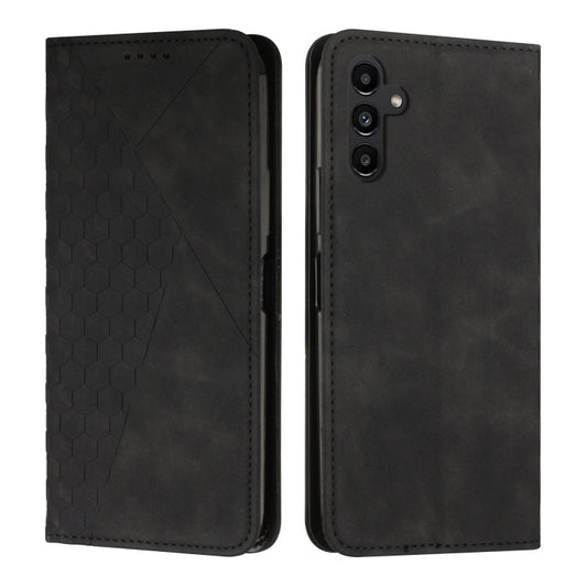 For Samsung Galaxy S25+ / S24+ 5G Diamond Splicing Skin Feel Magnetic Leather Phone Case(Black) - Galaxy S25 5G Cases by PMC Jewellery | Online Shopping South Africa | PMC Jewellery | Buy Now Pay Later Mobicred