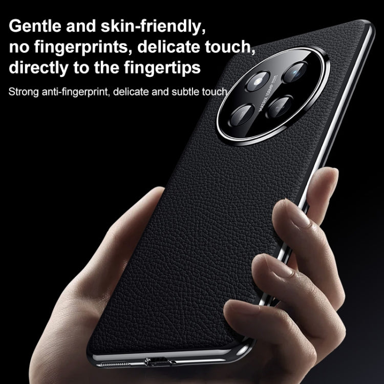 For Honor Magic7 Genuine Leather PC Phone Case(White) - Honor Cases by PMC TechLife | Online Shopping South Africa | PMC TechLife | Buy Now Pay Later Mobicred