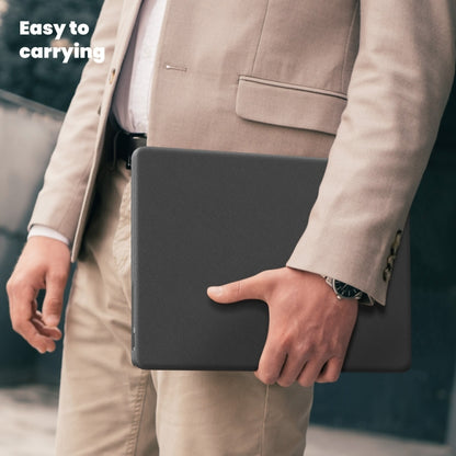 For MacBook Pro 14 inch A2918 / A2992 Business Magnetic Holder PC + PU Laptop Protective Case(Grey) - MacBook Pro Cases by PMC Jewellery | Online Shopping South Africa | PMC Jewellery | Buy Now Pay Later Mobicred