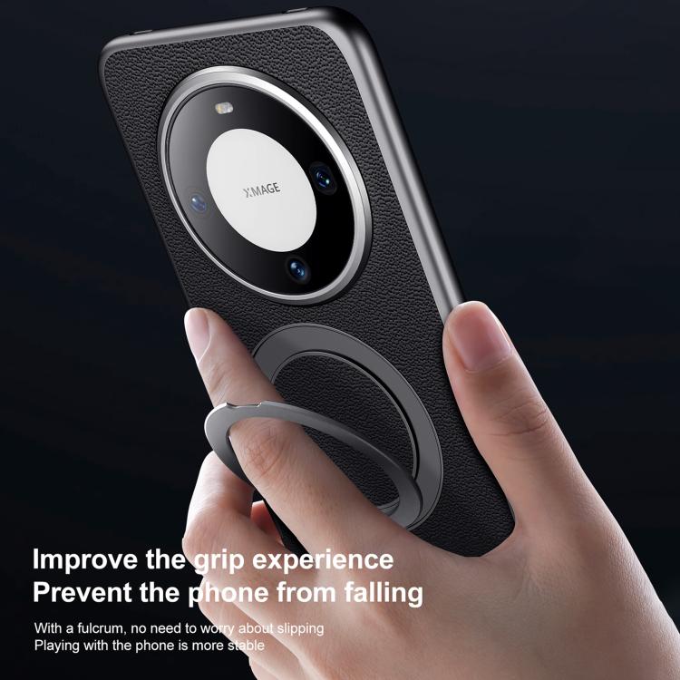 For Huawei Mate 60 Pro / Mate 60 Pro+ SULADA Top Grain Leather MagSafe Magnetic Holder Phone Case(Blue) - Huawei Cases by SULADA | Online Shopping South Africa | PMC TechLife | Buy Now Pay Later Mobicred