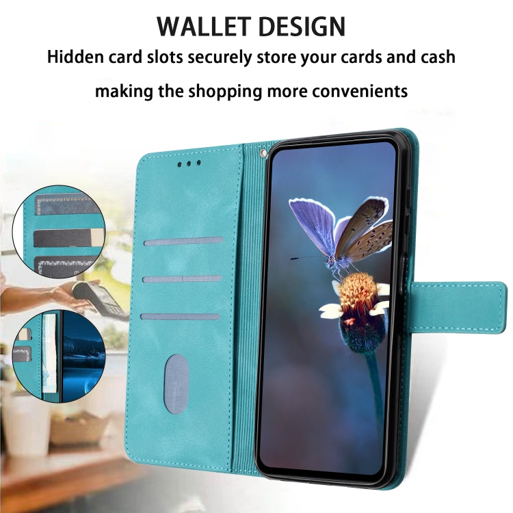 For Samsung Galaxy S25 Ultra 5G Triangle Solid Color Leather Phone Case(Green) - Galaxy S25 Ultra 5G Cases by PMC TechLife | Online Shopping South Africa | PMC TechLife | Buy Now Pay Later Mobicred