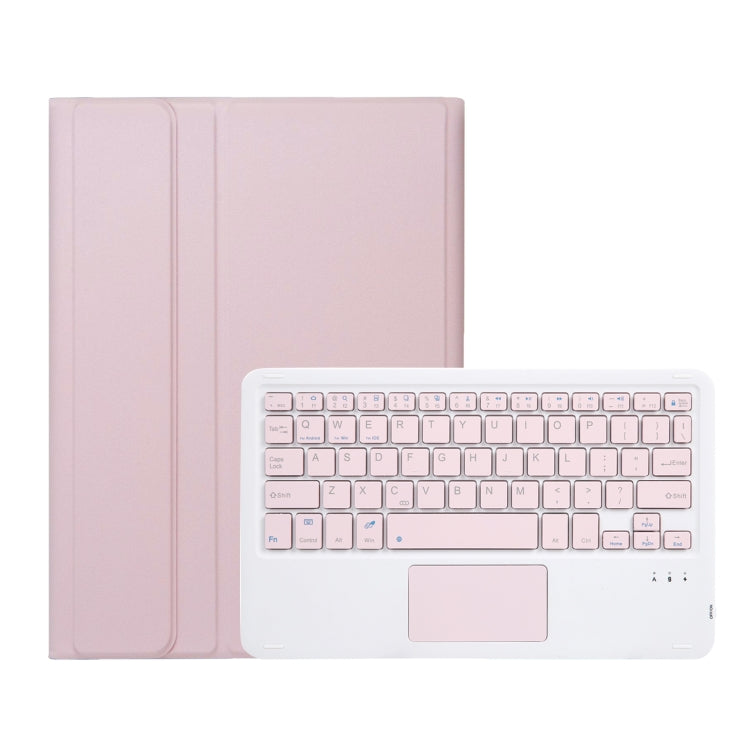 For Xiaomi Pad 7 / 7 Pro 11.2 inch A0N13-A Ultra-thin Detachable Bluetooth Keyboard Leather Tablet Case with Touchpad(Pink White) - Others Keyboard by PMC Jewellery | Online Shopping South Africa | PMC Jewellery | Buy Now Pay Later Mobicred