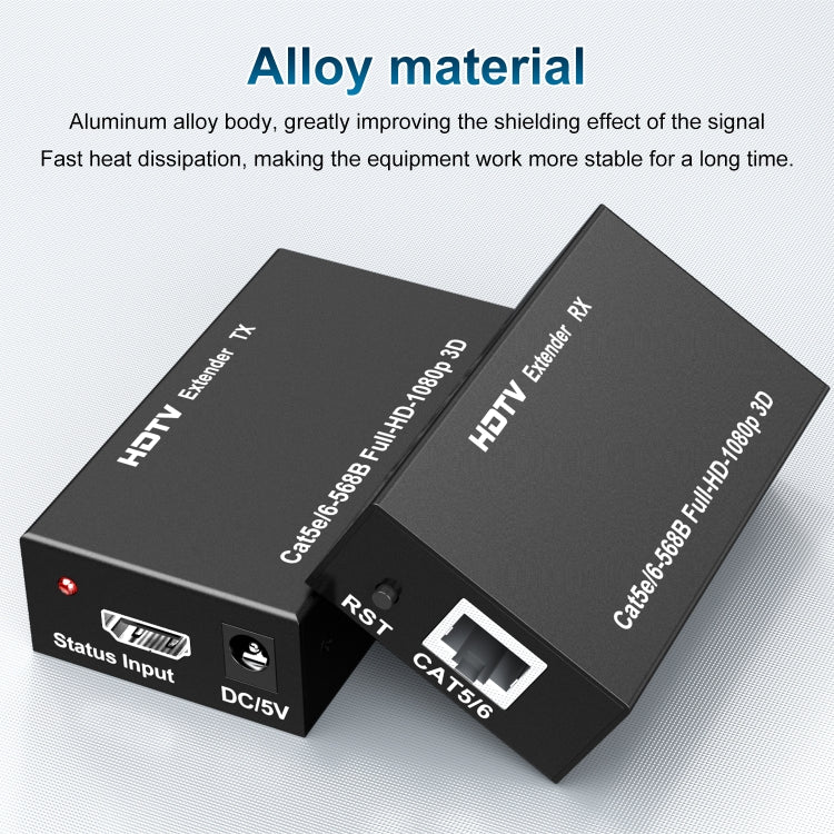 60m HDTV RJ45 Network Cable Extender, Plug:EU Plug - Amplifier by PMC TechLife | Online Shopping South Africa | PMC TechLife | Buy Now Pay Later Mobicred