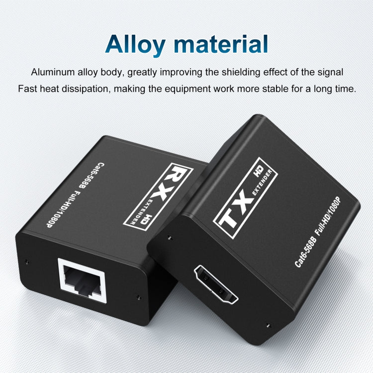 30m HDTV to RJ45 Network Cable Extender - Amplifier by PMC TechLife | Online Shopping South Africa | PMC TechLife | Buy Now Pay Later Mobicred