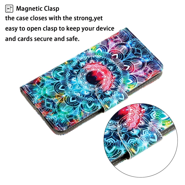 For Samsung Galaxy S25 Ultra 5G Colored Drawing Pattern Leather Phone Case(Mandala) - Galaxy S25 Ultra 5G Cases by PMC Jewellery | Online Shopping South Africa | PMC Jewellery | Buy Now Pay Later Mobicred
