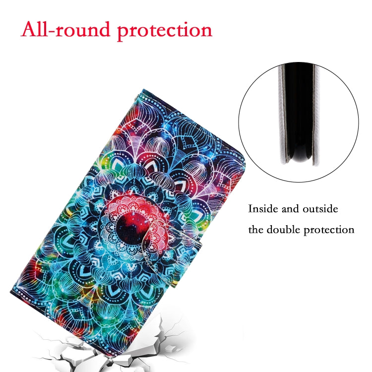 For Samsung Galaxy S25 Ultra 5G Colored Drawing Pattern Leather Phone Case(Mandala) - Galaxy S25 Ultra 5G Cases by PMC Jewellery | Online Shopping South Africa | PMC Jewellery | Buy Now Pay Later Mobicred