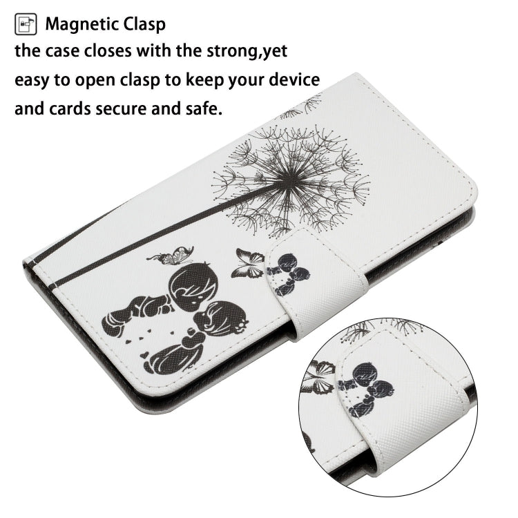 For Samsung Galaxy S25 Ultra 5G Colored Drawing Pattern Leather Phone Case(Dandelion) - Galaxy S25 Ultra 5G Cases by PMC Jewellery | Online Shopping South Africa | PMC Jewellery | Buy Now Pay Later Mobicred