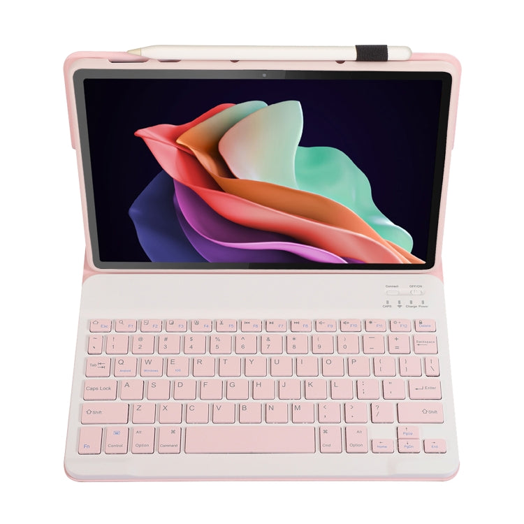 For Huawei MatePad SE 10.4 AH13 Ultra-thin Detachable Bluetooth Keyboard Leather Tablet Case(Pink White) - Others Keyboard by PMC Jewellery | Online Shopping South Africa | PMC Jewellery | Buy Now Pay Later Mobicred