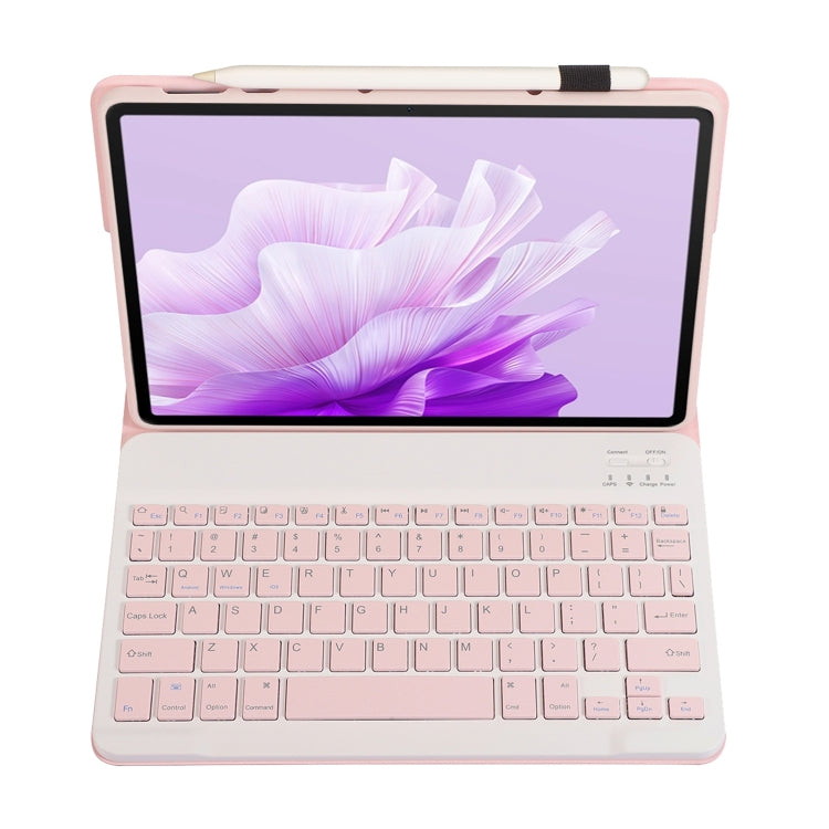 For Huawei MatePad 11.5 S 2024 AH20 Ultra-thin Detachable Bluetooth Keyboard Leather Tablet Case(Pink White) - Others Keyboard by PMC Jewellery | Online Shopping South Africa | PMC Jewellery | Buy Now Pay Later Mobicred