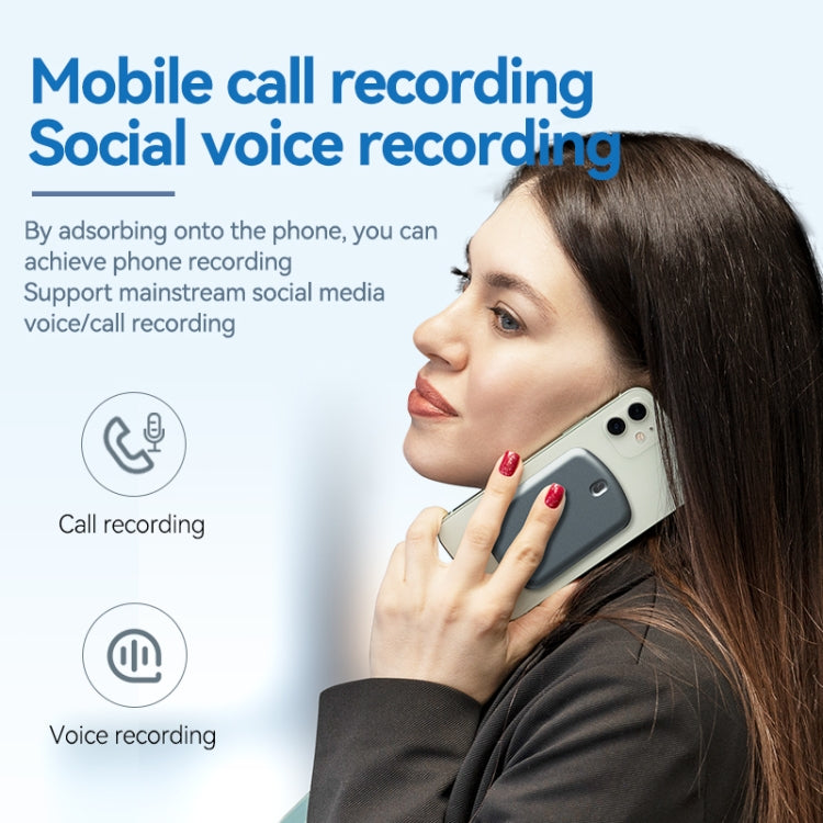 A1A Strong Magnetic Mobile Call Voice Recorder APP Recording Version, Memory:64GB(Black) - Recording Pen by PMC TechLife | Online Shopping South Africa | PMC TechLife | Buy Now Pay Later Mobicred