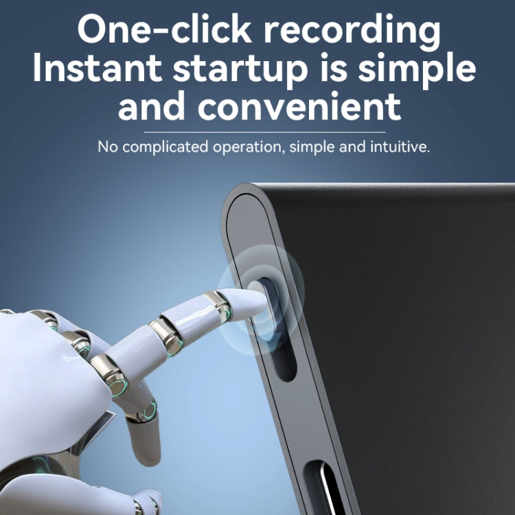 Q61A Ultra-thin HD Noise Reduction Voice Recording Pen Support APP Control, Memory:8GB(Black) - Recording Pen by PMC TechLife | Online Shopping South Africa | PMC TechLife | Buy Now Pay Later Mobicred