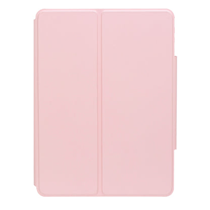 For iPad Pro 11 2024 L13-A 360 Rotation Acrylic Transparent Bluetooth Keyboard Leather Case With Touch Control(Pink) - For iPad Pro by PMC Jewellery | Online Shopping South Africa | PMC Jewellery | Buy Now Pay Later Mobicred