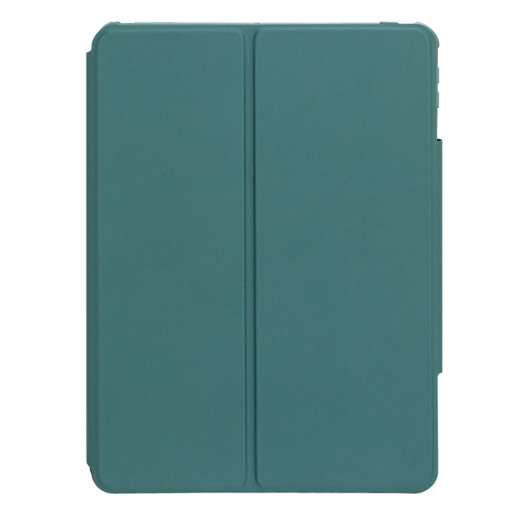 For iPad Pro 11 2024 L13-A 360 Rotation Acrylic Transparent Bluetooth Keyboard Leather Case With Touch Control(Green) - For iPad Pro by PMC Jewellery | Online Shopping South Africa | PMC Jewellery | Buy Now Pay Later Mobicred