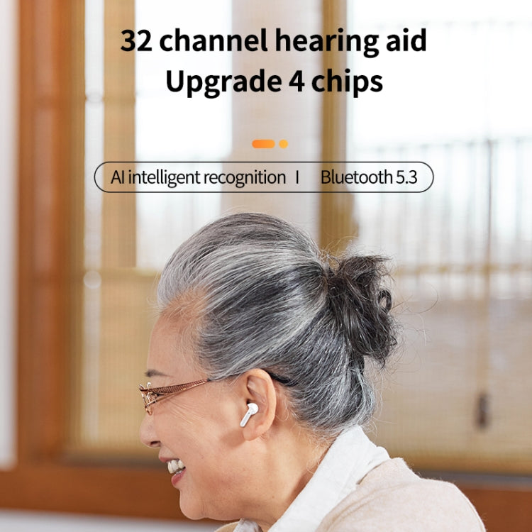 Bluetooth 5.3 In-ear AI Smart Recognition Hearing Aid(White) - free shipping - PMC Jewellery - Order now!