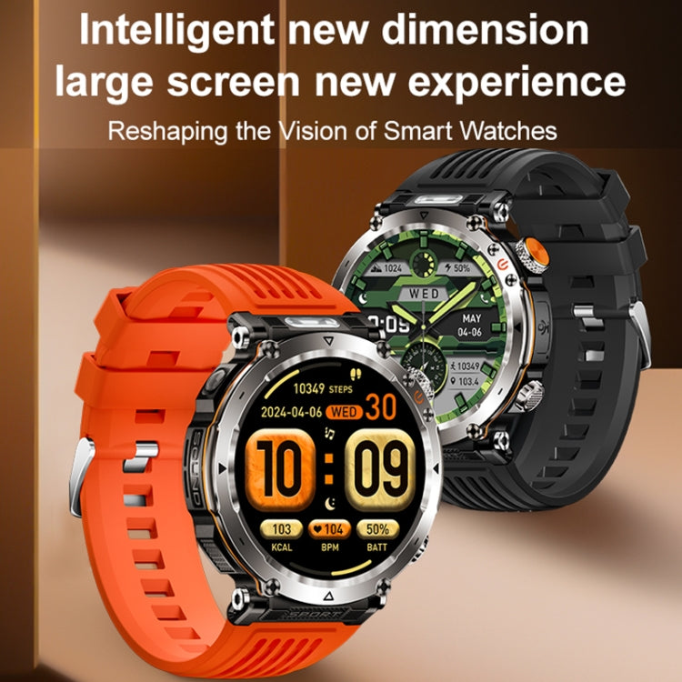 HT30 1.7 inch IP68 Waterproof Camouflage Silicone Band Smart Watch, Support Flashlight / Banknote Detector Light / Compass(Blue) - Smart Wristbands by PMC TechLife | Online Shopping South Africa | PMC TechLife | Buy Now Pay Later Mobicred