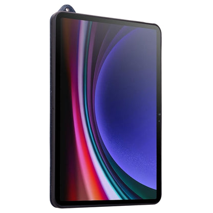 For Samsung Galaxy Tab S10 / S9 / S8 / S7 TPU Leather Back Tablet Case with Wristband(Dark Blue) - Tab S10 Cases by PMC Jewellery | Online Shopping South Africa | PMC Jewellery | Buy Now Pay Later Mobicred