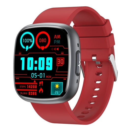 ET593 1.75 inch IPS Square Screen Smart Watch, ECG Electrocardiogram / Blood Sugar Monitoring(Red) - Smart Watches by PMC Jewellery | Online Shopping South Africa | PMC Jewellery | Buy Now Pay Later Mobicred