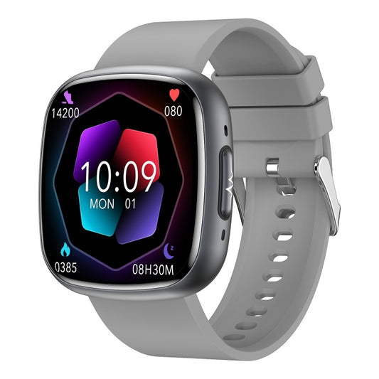 ET593 1.75 inch IPS Square Screen Smart Watch, ECG Electrocardiogram / Blood Sugar Monitoring(Grey) - Smart Watches by PMC Jewellery | Online Shopping South Africa | PMC Jewellery | Buy Now Pay Later Mobicred