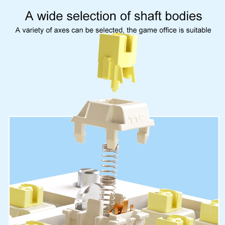 AULA F75 80 Keys Wired/2.4G/Bluetooth Three Model Customized RGB Mechanical Keyboard(Glacier Blue) - free shipping - PMC TechLife - Order now!