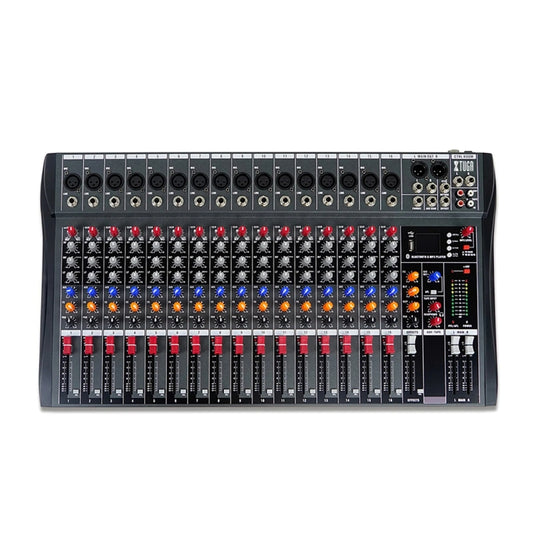 XTUGA CT160X 16-Channels Audio Mixer DJ Mixing Console with 48V Power Supply(UK Plug) - Live Sound Effects Processors by XTUGA | Online Shopping South Africa | PMC Jewellery | Buy Now Pay Later Mobicred