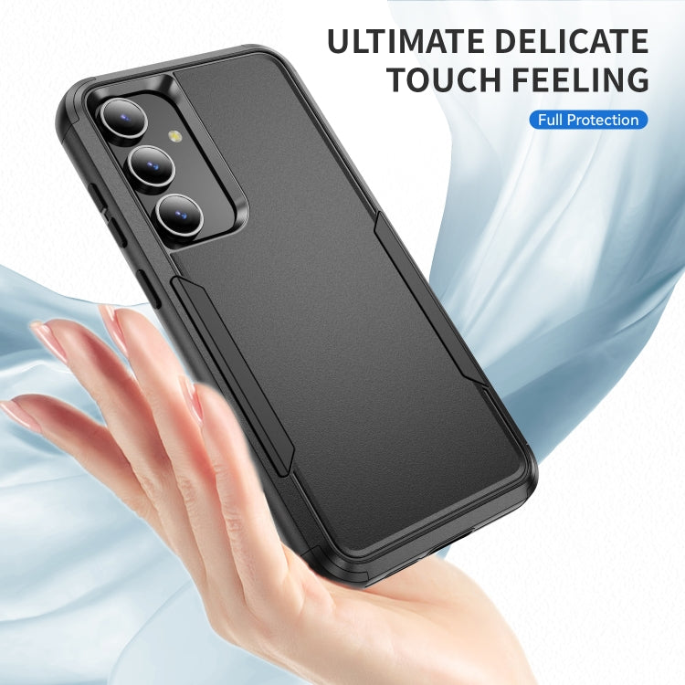 For Samsung Galaxy S25 5G TPU + PC Shockproof Protective Phone Case(Black) - Galaxy S25 5G Cases by PMC Jewellery | Online Shopping South Africa | PMC Jewellery | Buy Now Pay Later Mobicred