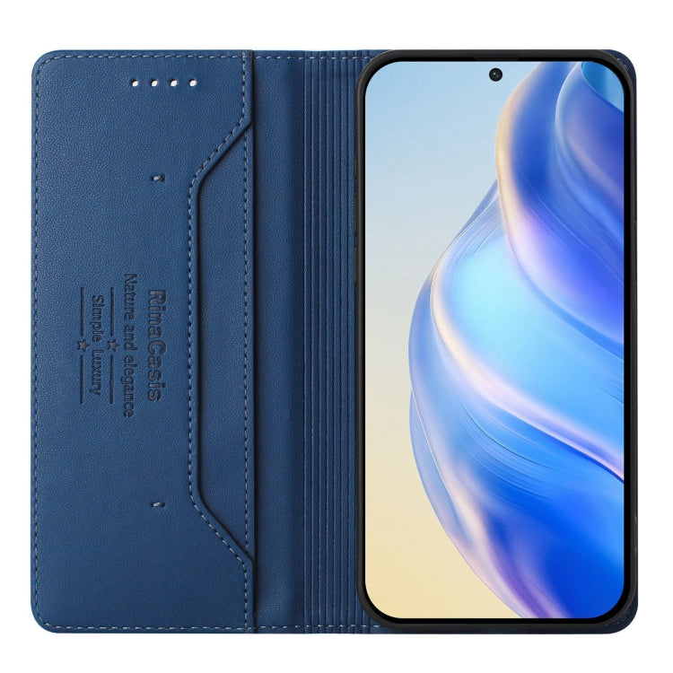 For Samsung Galaxy S25 Ultra 5G RC01 Dual-Folded Magnetic Suction RFID Leather Phone Case(Dark Blue) - Galaxy S25 Ultra 5G Cases by PMC Jewellery | Online Shopping South Africa | PMC Jewellery | Buy Now Pay Later Mobicred