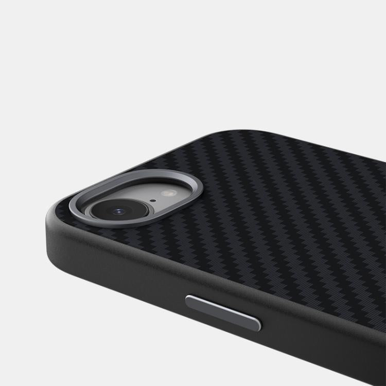 For iPhone 16e ABEEL C Carbon Fiber Series 6D Micro Relief MagSafe Phone Case(Black) - iPhone 16e Cases by PMC TechLife | Online Shopping South Africa | PMC TechLife | Buy Now Pay Later Mobicred