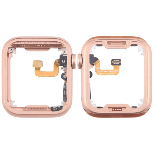 For Apple Watch Series 6 40MM GPS Aluminium Alloy Middle Frame Bezel Plate with Crown Spin Axis Flex Cable(Gold) - Middle Frame by PMC Jewellery | Online Shopping South Africa | PMC Jewellery | Buy Now Pay Later Mobicred