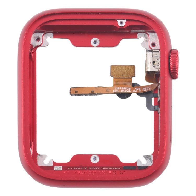 For Apple Watch Series 7 / 8 / 9 45MM GPS Aluminium Alloy Middle Frame Bezel Plate with Crown Spin Axis Flex Cable(Red) - Middle Frame by PMC Jewellery | Online Shopping South Africa | PMC Jewellery | Buy Now Pay Later Mobicred