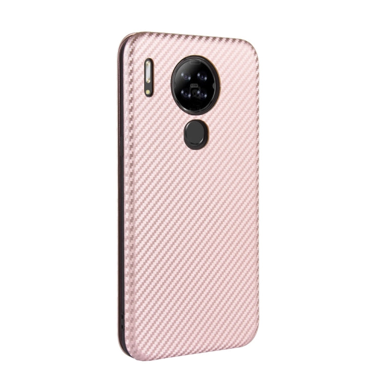 For Blackview A80 Carbon Fiber Texture Horizontal Flip TPU + PC + PU Leather Case with Card Slot(Pink) - More Brand by PMC Jewellery | Online Shopping South Africa | PMC Jewellery | Buy Now Pay Later Mobicred