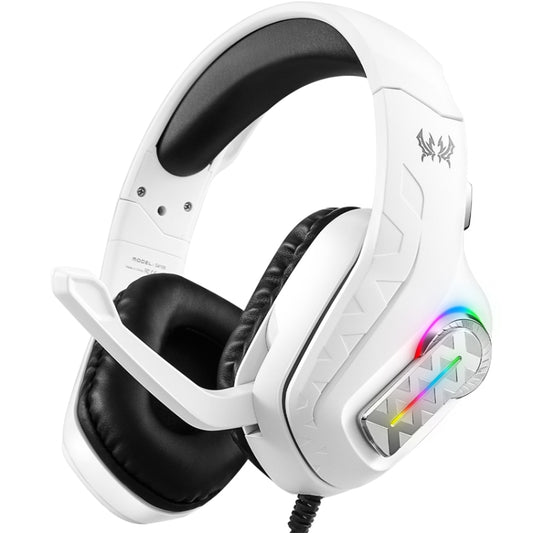 KOTION EACH G4100 Head-mounted Stereo Gaming Earphone with Mic, Black White, Length: About 2.1m - Multimedia Headset by KOTION EACH | Online Shopping South Africa | PMC Jewellery | Buy Now Pay Later Mobicred