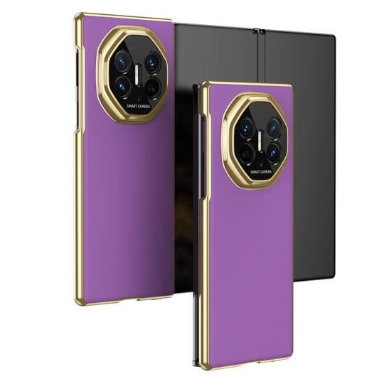 For Huawei Mate XT Ultimate Design Integrated AG Frosted Vacuum Plating Phone Case(Purple) - Huawei Cases by PMC Jewellery | Online Shopping South Africa | PMC Jewellery | Buy Now Pay Later Mobicred