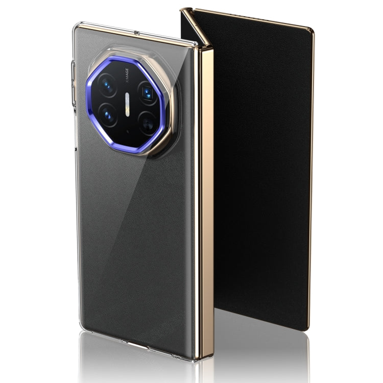 For Huawei Mate XT Ultimate Design lce Folding Series Integrated Clear PC Phone Case(Royal Blue) - Huawei Cases by PMC TechLife | Online Shopping South Africa | PMC TechLife | Buy Now Pay Later Mobicred