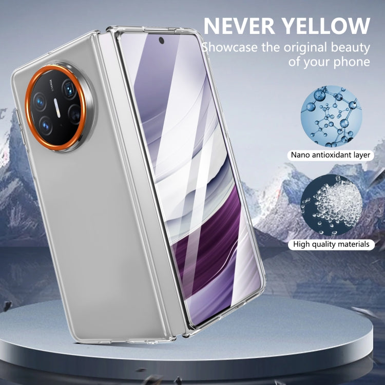 For Huawei Mate X3 lce Folding Series Integrated Clear PC Phone Case(Orange) - Huawei Cases by PMC TechLife | Online Shopping South Africa | PMC TechLife | Buy Now Pay Later Mobicred