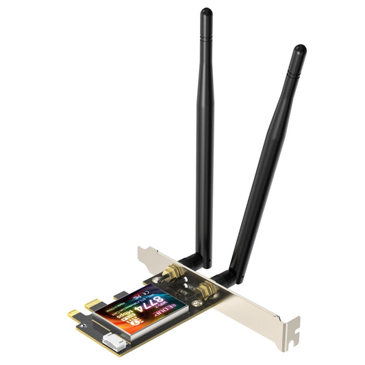 EDUP EP-BE9715 8774Mbps WiFi 7 Bluetooth 5.4 Tri-Band PCI-E WiFi Adapter Wireless Network Card(Black) - USB Network Adapter by EDUP | Online Shopping South Africa | PMC Jewellery | Buy Now Pay Later Mobicred