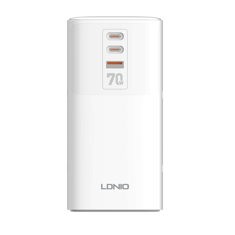 LDNIO SC4396 70W Desktop Multi-function GaN Desktop Charger 2AC, 1U, 2C with 1 Socket, Plug:UK Plug(White) - free shipping - PMC TechLife - Order now!