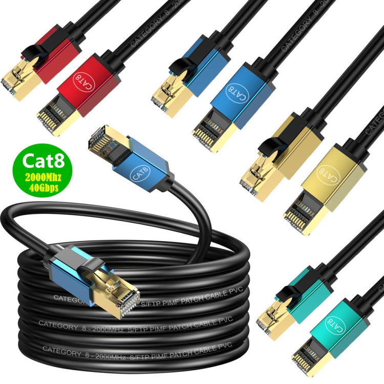 15m Home Fiber Bandwidth 10 Gigabit CAT8 Network Cable(Blue) - Lan Cable and Tools by PMC TechLife | Online Shopping South Africa | PMC TechLife | Buy Now Pay Later Mobicred