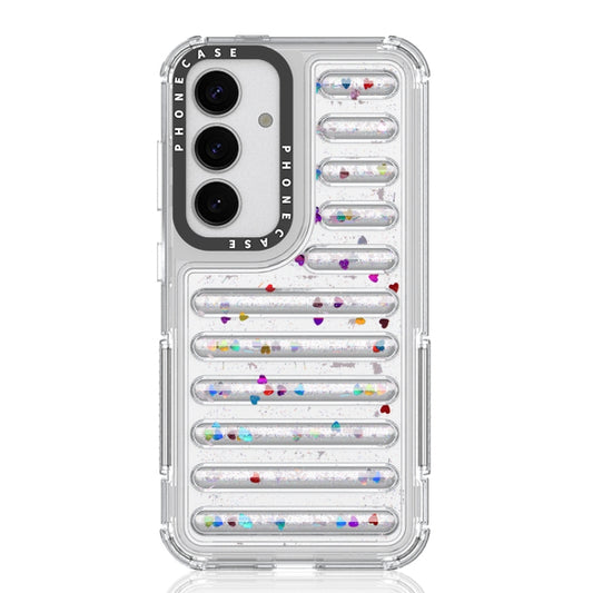 For Samsung Galaxy S25 5G Capsule Glitter TPU Hybrid PC Airbag Phone Case(Sequin) - Galaxy S25 5G Cases by PMC Jewellery | Online Shopping South Africa | PMC Jewellery | Buy Now Pay Later Mobicred