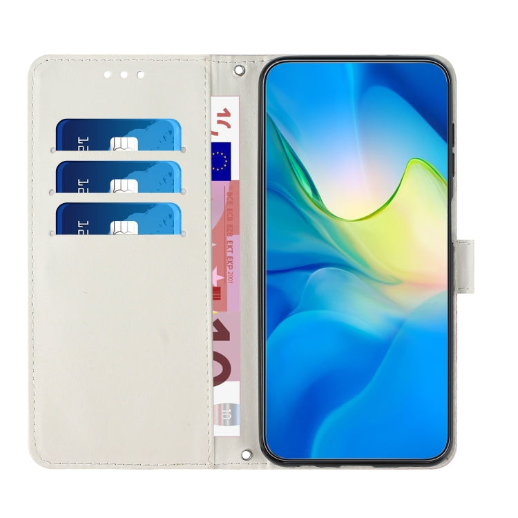 For Samsung Galaxy S25+ 5G Painted Marble Pattern Leather Phone Case(Rose Gold) - Galaxy S25+ 5G Cases by PMC Jewellery | Online Shopping South Africa | PMC Jewellery | Buy Now Pay Later Mobicred