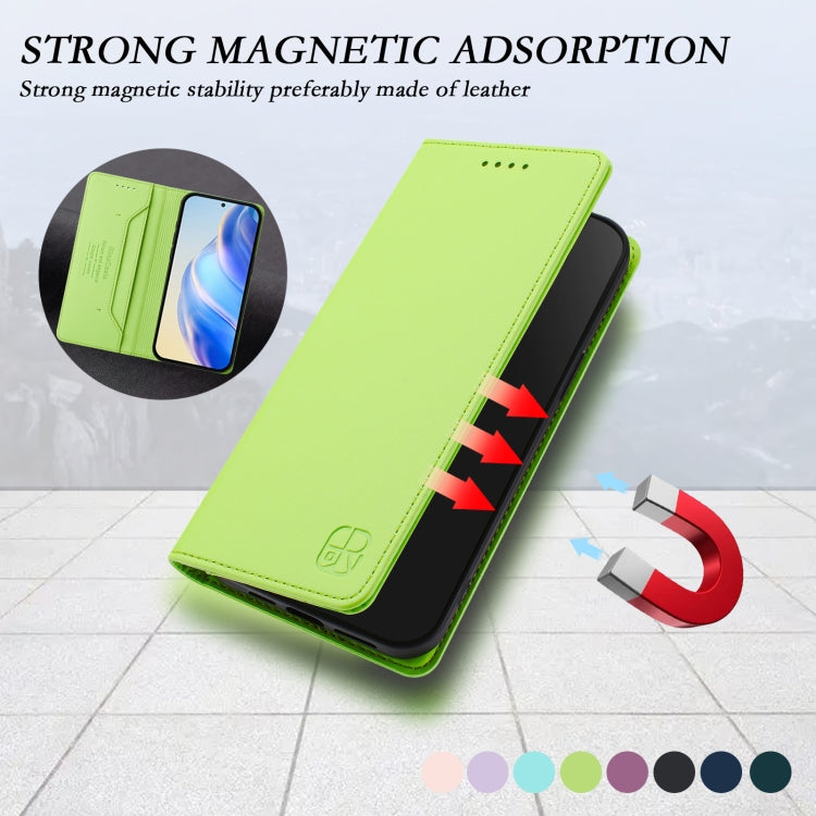 For Ulefone Note 20 Pro RC01 Dual-Folded Magnetic Suction RFID Leather Phone Case(Grass Green) - Ulefone Cases by PMC TechLife | Online Shopping South Africa | PMC TechLife | Buy Now Pay Later Mobicred