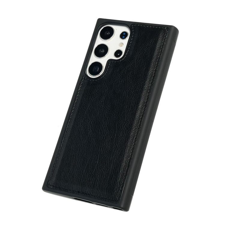 For Samsung Galaxy S25 5G Cowhide Texture Back Cover Phone Case(Black) - free shipping - PMC Jewellery - Order now!