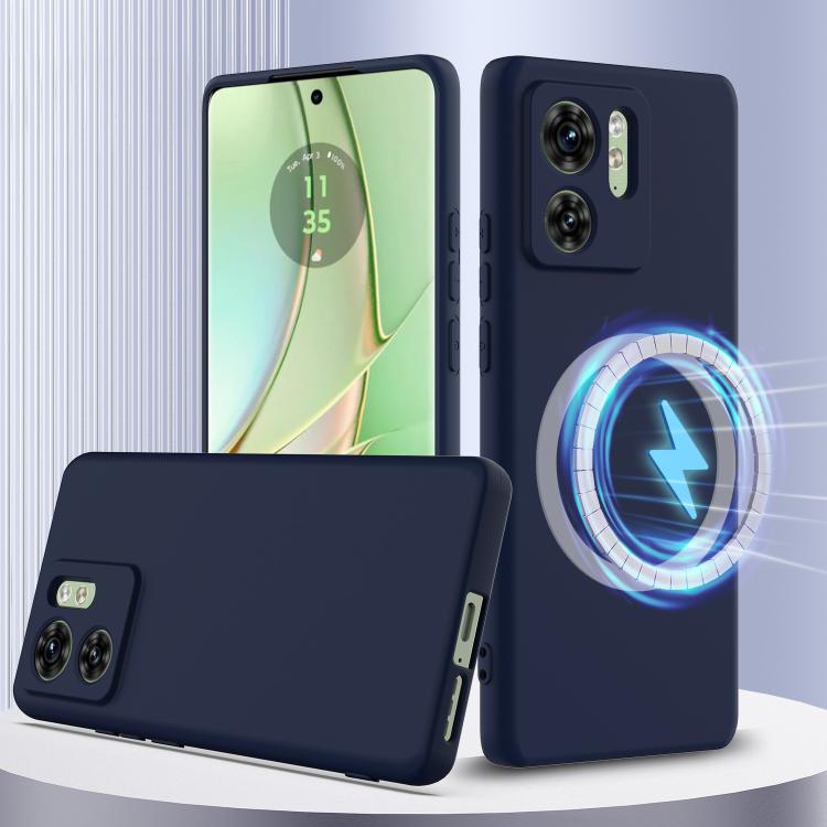 For Motorola Edge 2023 Shockproof Silicone Magsafe Phone Case(Navy Blue) - free shipping - PMC TechLife - Order now!