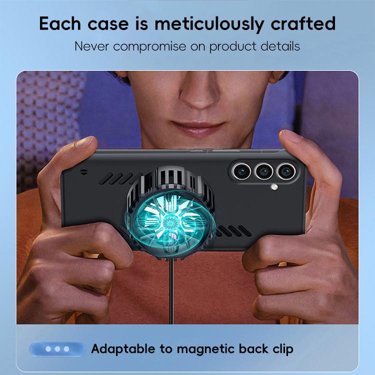 For Samsung Galaxy S25 5G All-inclusive Lens Frameless Graphene Cooling Phone Case(Black) - Galaxy S25 5G Cases by PMC Jewellery | Online Shopping South Africa | PMC Jewellery | Buy Now Pay Later Mobicred