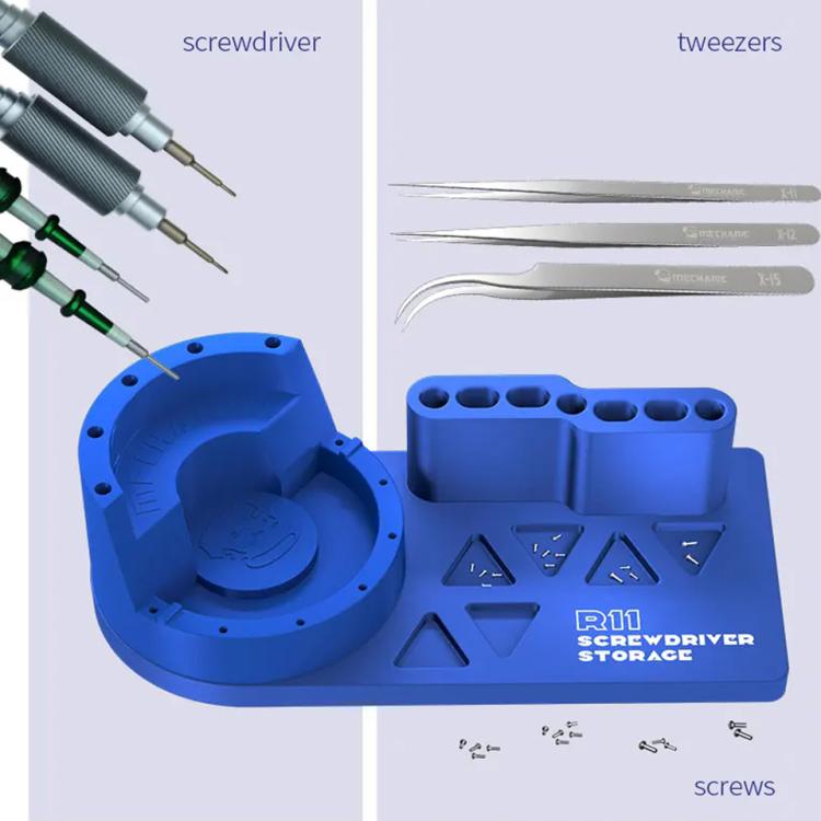 Mechanic R11 Tweezer / Screwdriver Aluminum Alloy Storage Rack with Phone Holder Function - free shipping - PMC TechLife - Order now!