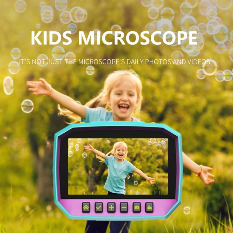 X1 3 inch HD Screen 800X Magnification Kids Microscope(Green) - free shipping - PMC TechLife - Order now!