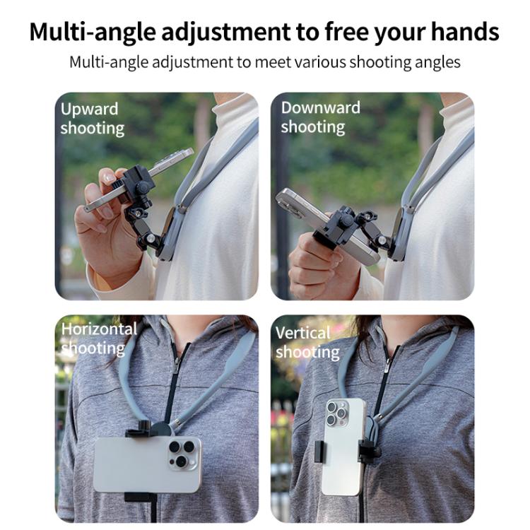 Magnetic Neck Mount Anti-shake Bracket, Type:10 in 1 Phone Clamp - free shipping - PMC TechLife - Order now!