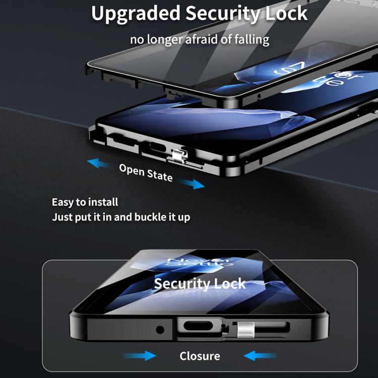 For OnePlus 13 Magnetic HD Tempered Glass Phone Case(Silver) - OnePlus Cases by PMC TechLife | Online Shopping South Africa | PMC TechLife | Buy Now Pay Later Mobicred